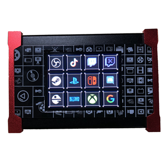 Full HD 1080P streaming video capture card, 60Fps video recording and live broadcast with LCD display Stream deck