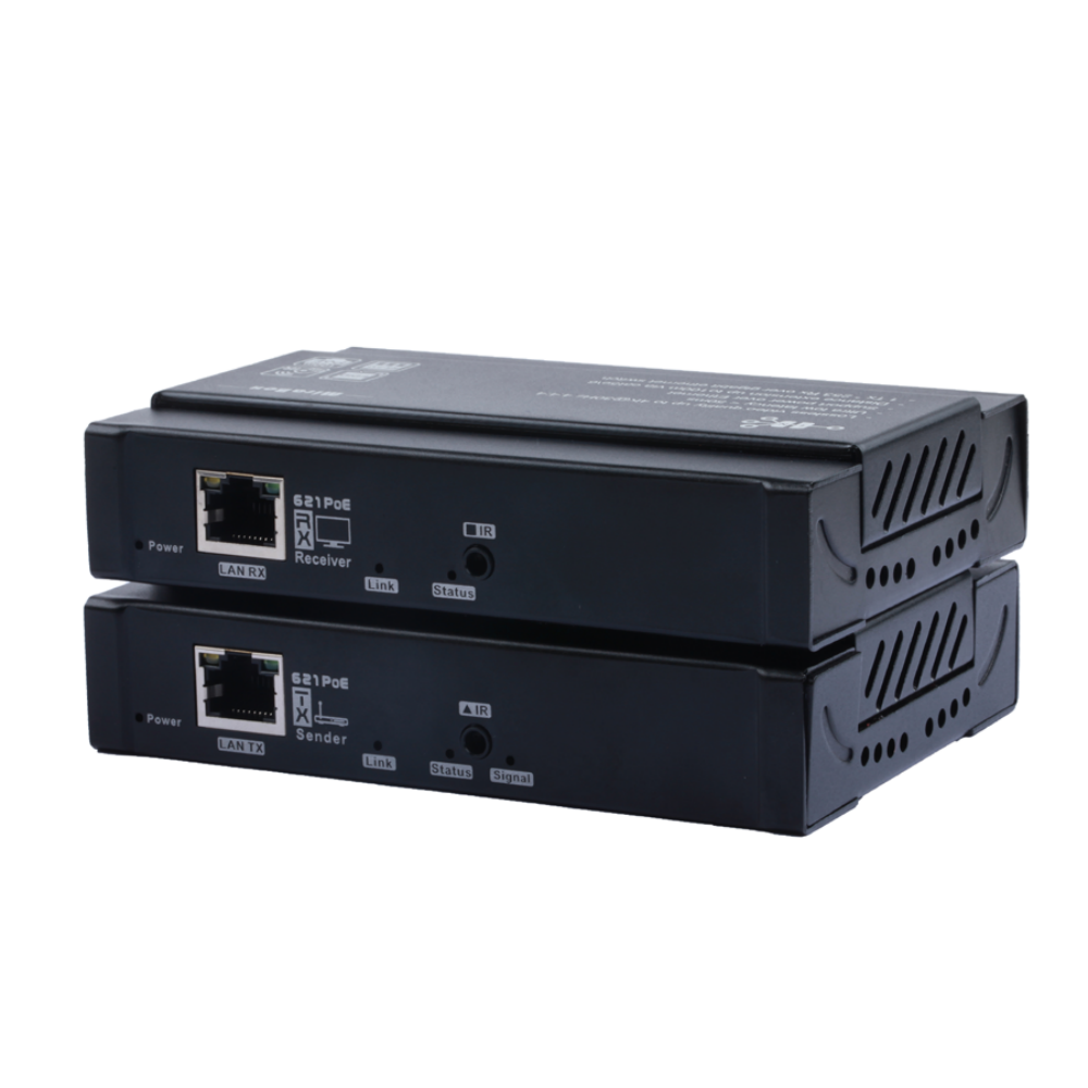 PoE HDMI extender over IP with IR pass back +RS232