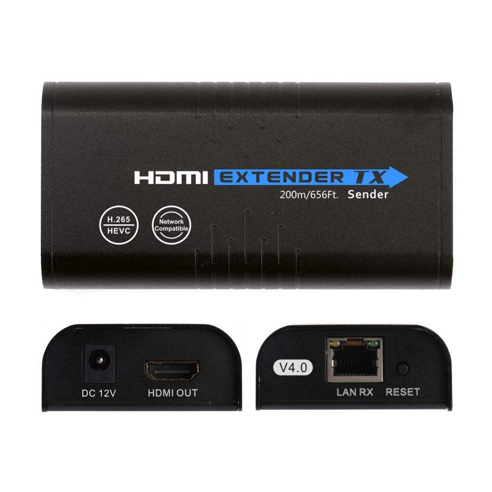 HDMI over IP 120m 1080P H.264 H.265 HDMI Extender over CATx