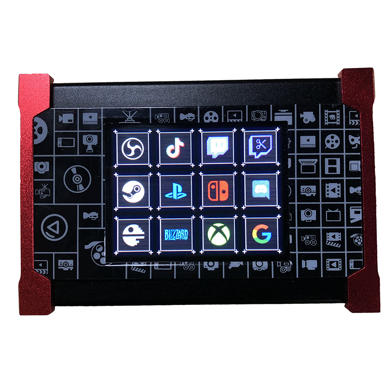 Full HD 1080P streaming video capture card, 60Fps video recording and live broadcast with LCD display Stream deck